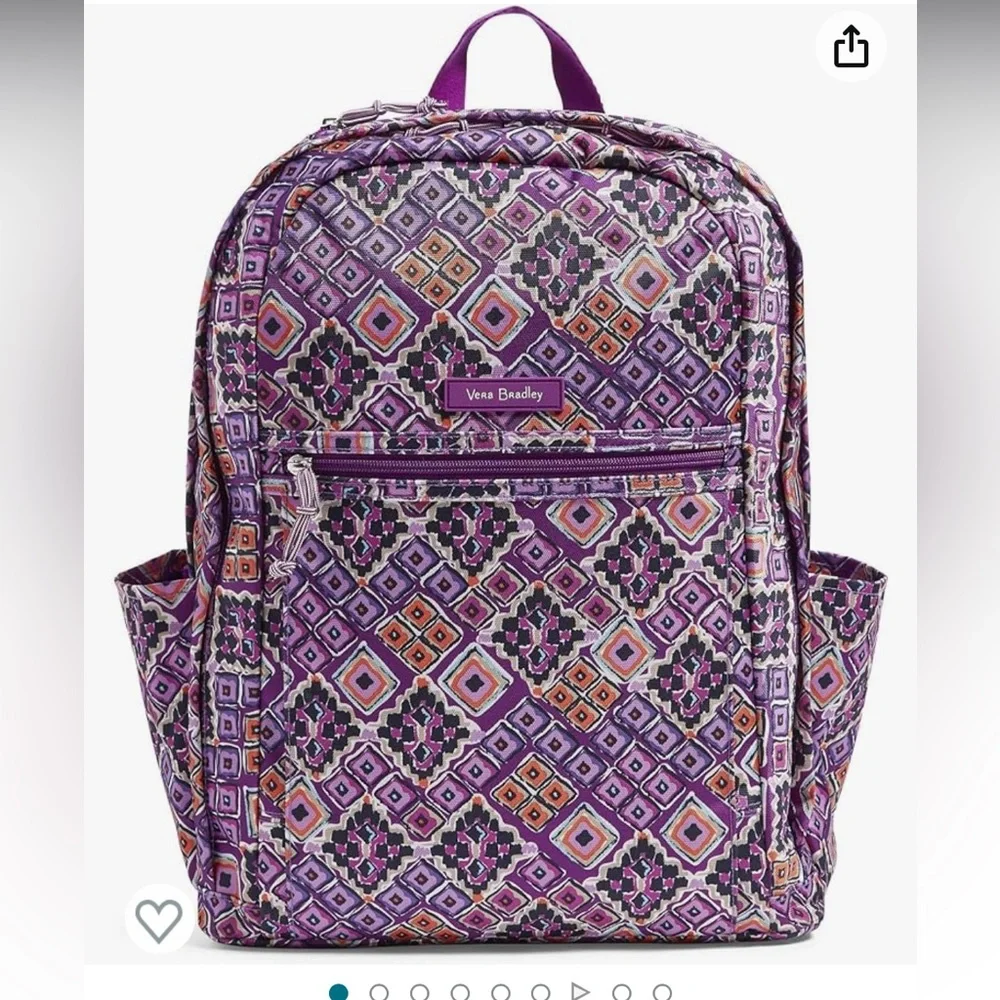 Vera Bradley Women's Lighten Up Grand Backpack, Sierra, One Size